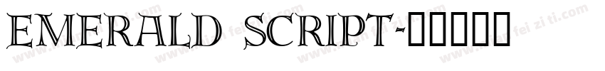 emerald script字体转换